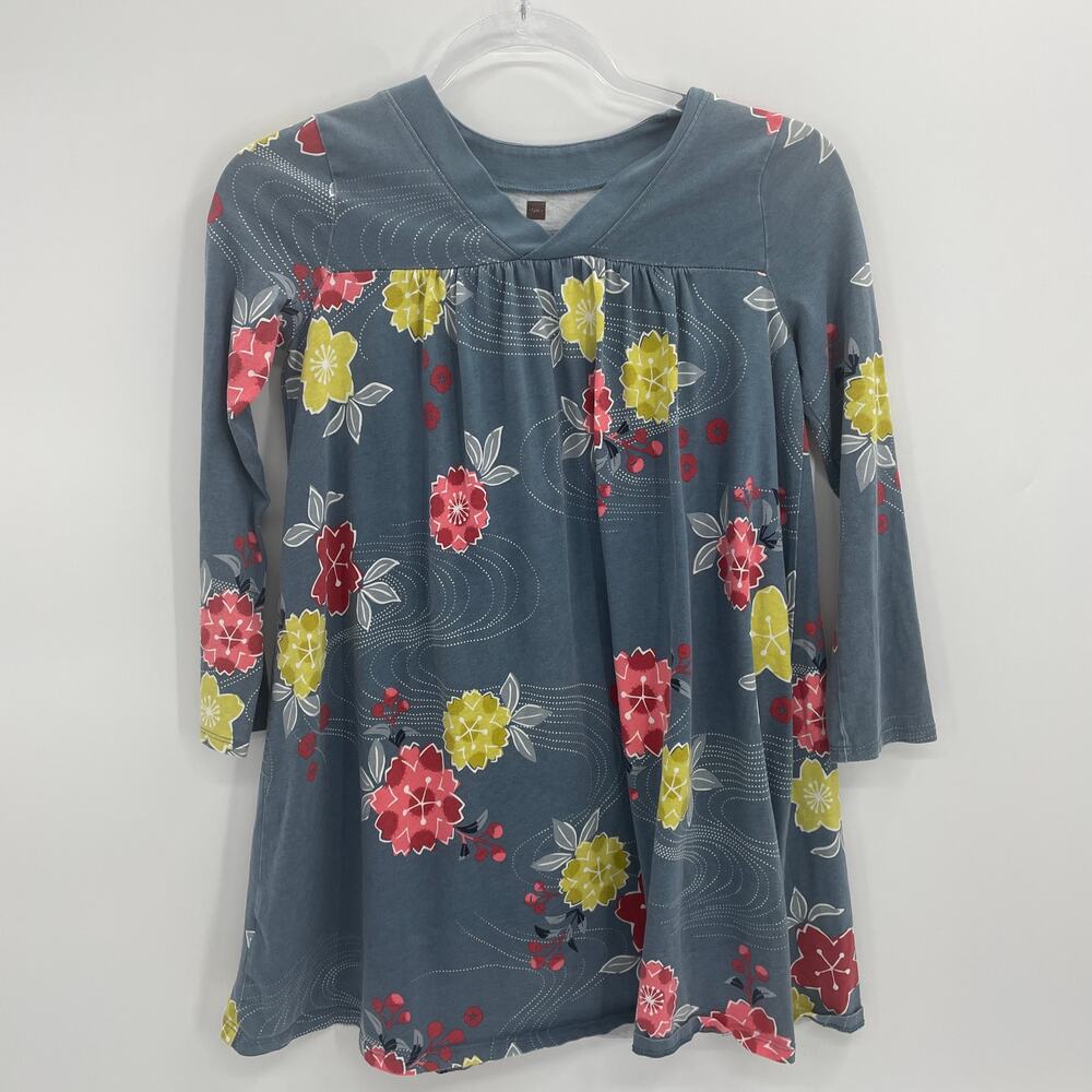 TEA Dress Japan Riko Trapeze Floral Collaboration Girls Size 12